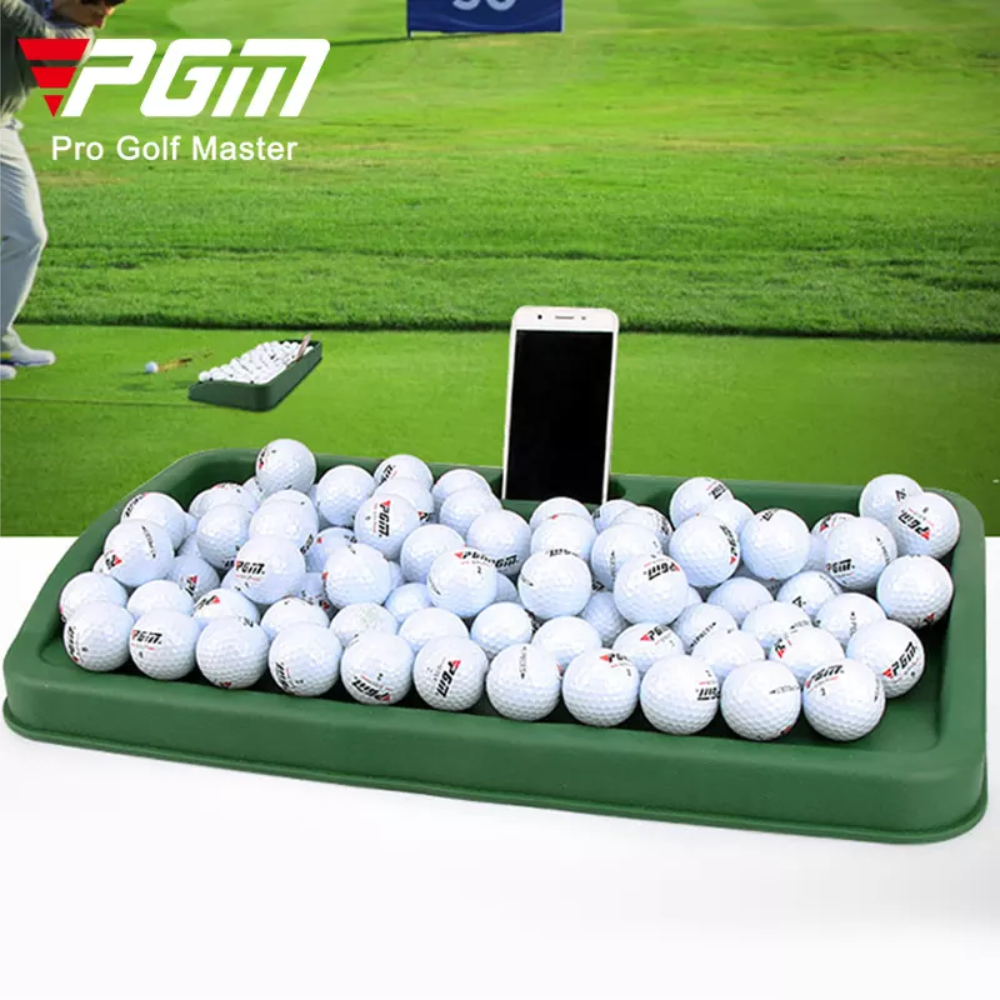 Khay cao su đựng bóng golf chính hãng PGM - QK005: Sức chứa 100 bóng. Cao cấp - Bền bỉ