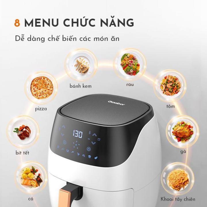 Nồi chiên không dầu điện tử GAABOR GA-E6A dung tích 6L công suất mạnh 1500W - Hàng chính hãng