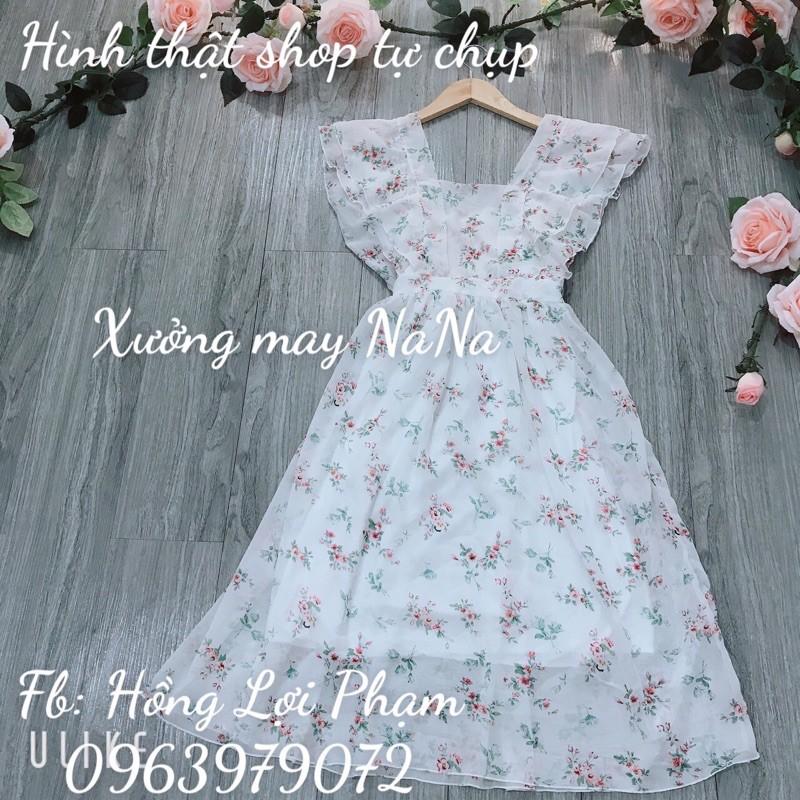 Đầm cánh tiên hoa nhí 2 tầng cánh tiên (
