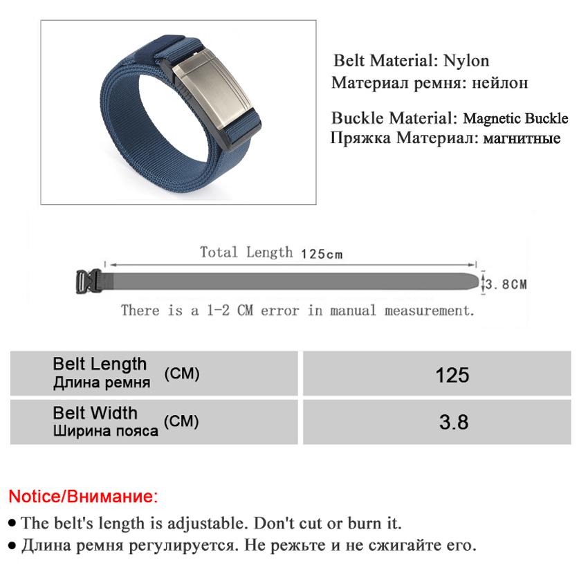 Cao Cấp Nam Dây Cho Quần Hợp Kim Bạc Từ Khóa Vải Thắt Lưng Ngoài Trời Chiến Thuật Thiết Kế Nam Dây Đeo 2020 Hàng Mới Về