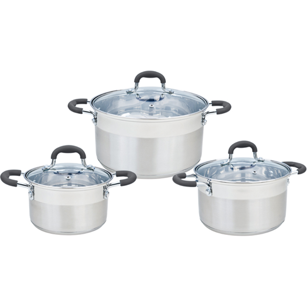 Bộ Nồi Inox Smartcook 3 Chiếc Cỡ 16, 20, 24cm SM3332