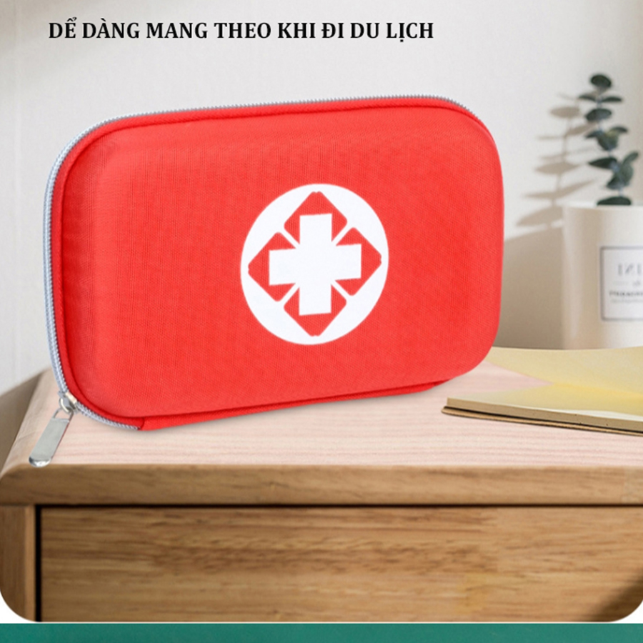 Hộp Đựng Y Tế Cho Gia Đình và Du Lịch Nhỏ Gọn Chống Nước và Chống Va Đập - Túi Đựng y tế /Thuốc Nhỏ Gọn