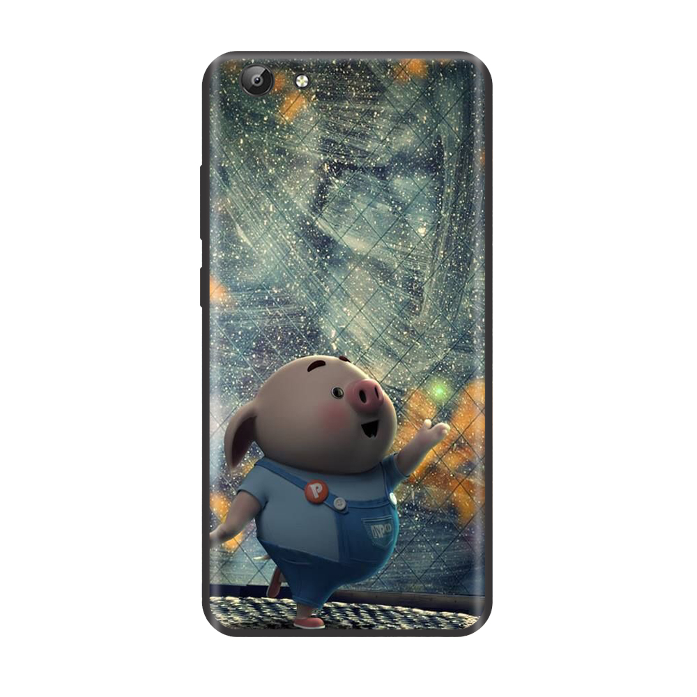 Ốp lưng TPU viền dẻo cho điện thoại VIVO Y69 Hình Heo Con Chạy Bộ