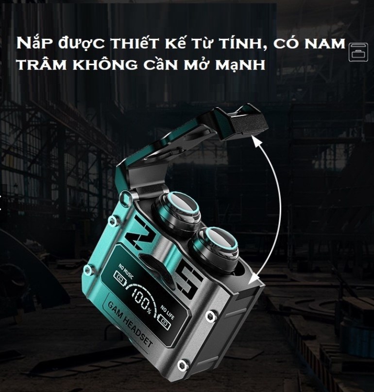 Tai nghe bluetooth gaming M25, delay thấp khi chơi game, có mic, kiêm sạc dự phòng, chống nước ipx7 - Hàng Chính Hãng