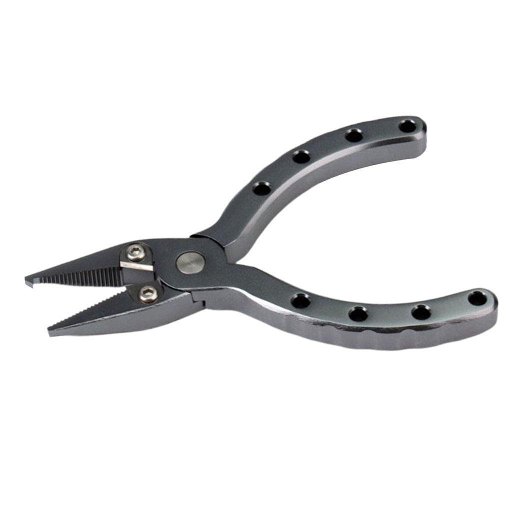 Fishing Plier with Tungsten Steel Cutter Split Hook