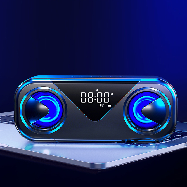 Loa Nghe Nhạc Bluetooth Không Dây Di Động Cầm Tay Mini H9 Kiêm Đài FM và Đồng Hồ BáoThức Phiên Bản Mới Cho Điện Thoạị Laptop ( giao màu ngẫu nhiên )