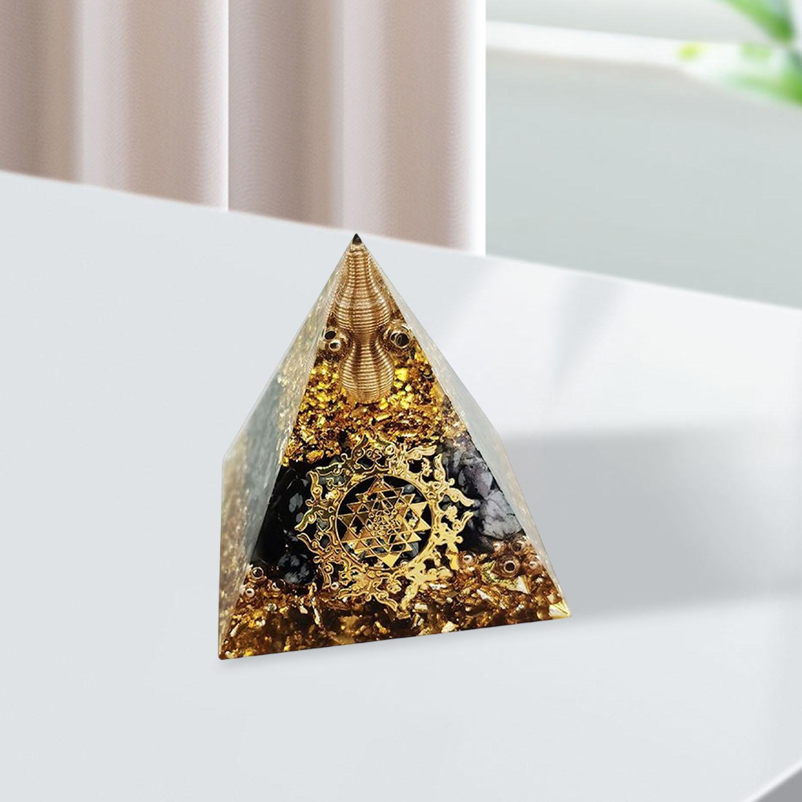 Pyramid Crystal Stone Lucky Crystals Stone Home Decor Energy Generator Stone Ornament