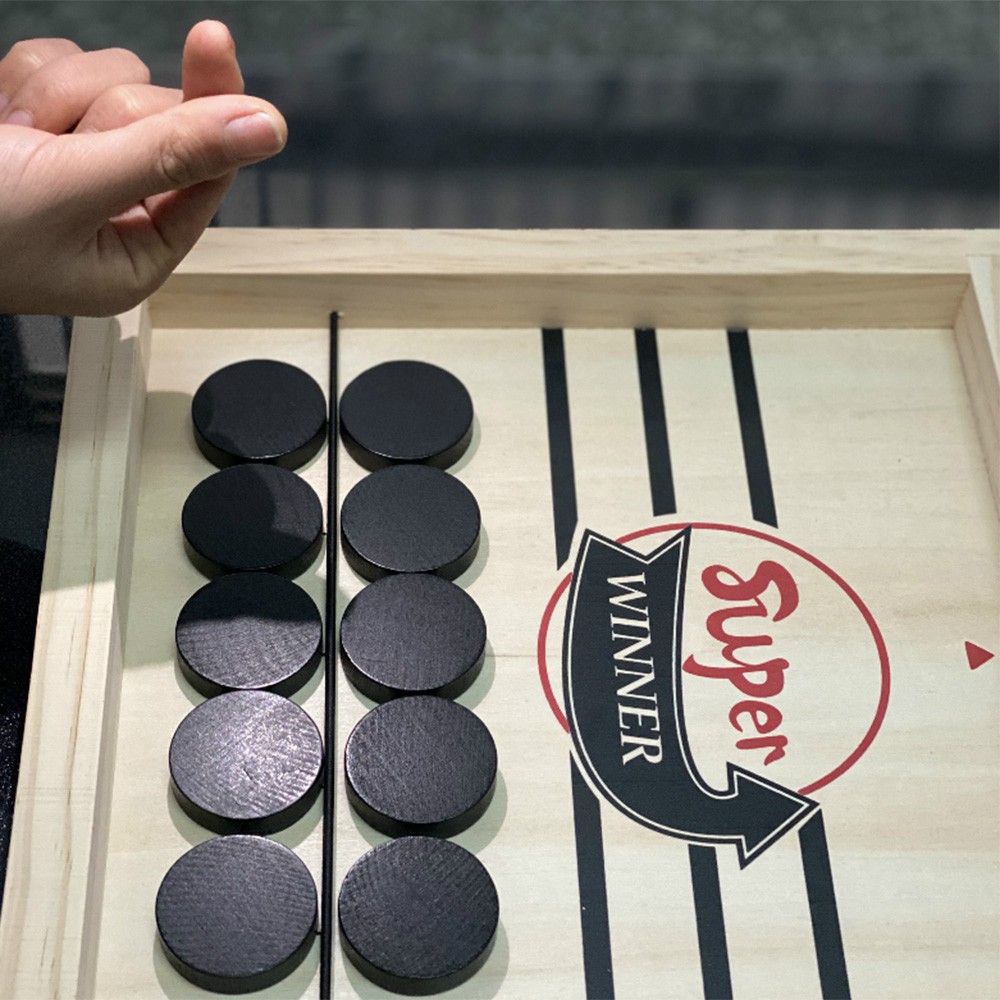 Bộ cờ D Danido búng bàn đấu gỗ Ice Hockey Cao Cấp - Foosball Winner, Sling Puck - Boardgame