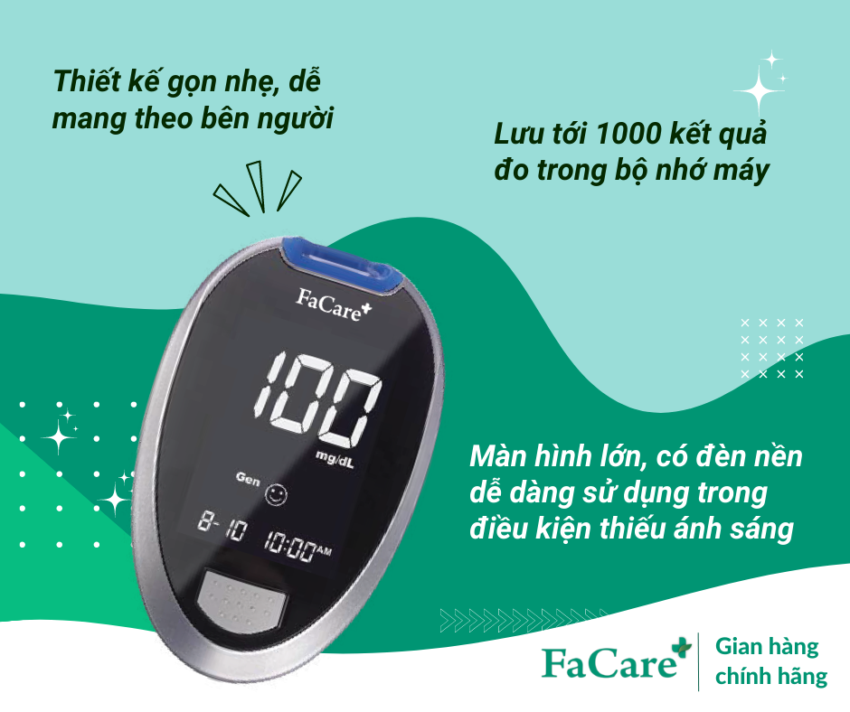 Máy đo đường huyết Facare TD-4277 Bluetooth