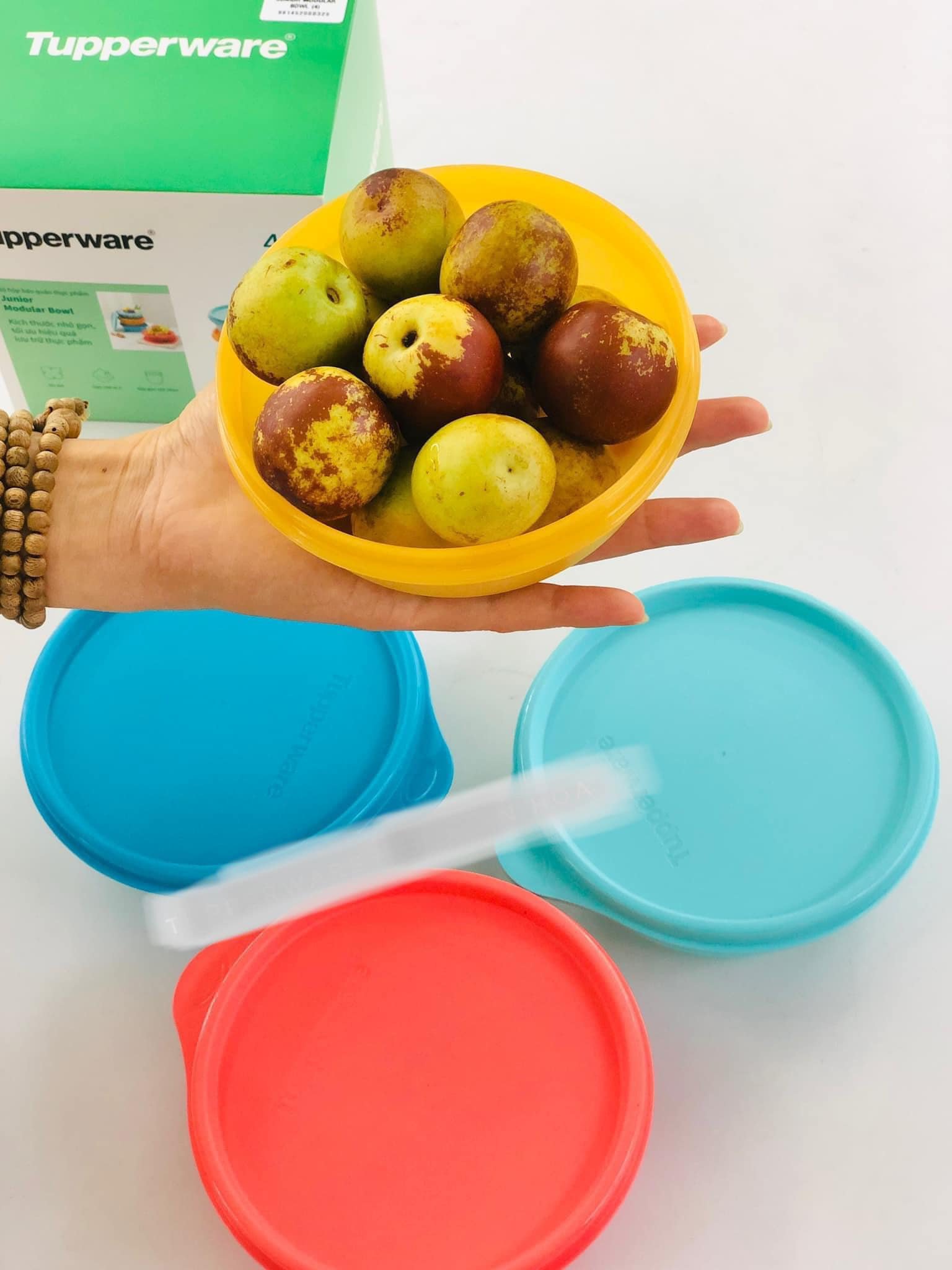 Bộ hộp Bảo quàn thực phẩm Junior Modular Bowl 300ml Tupperware - Hàng chính hãng