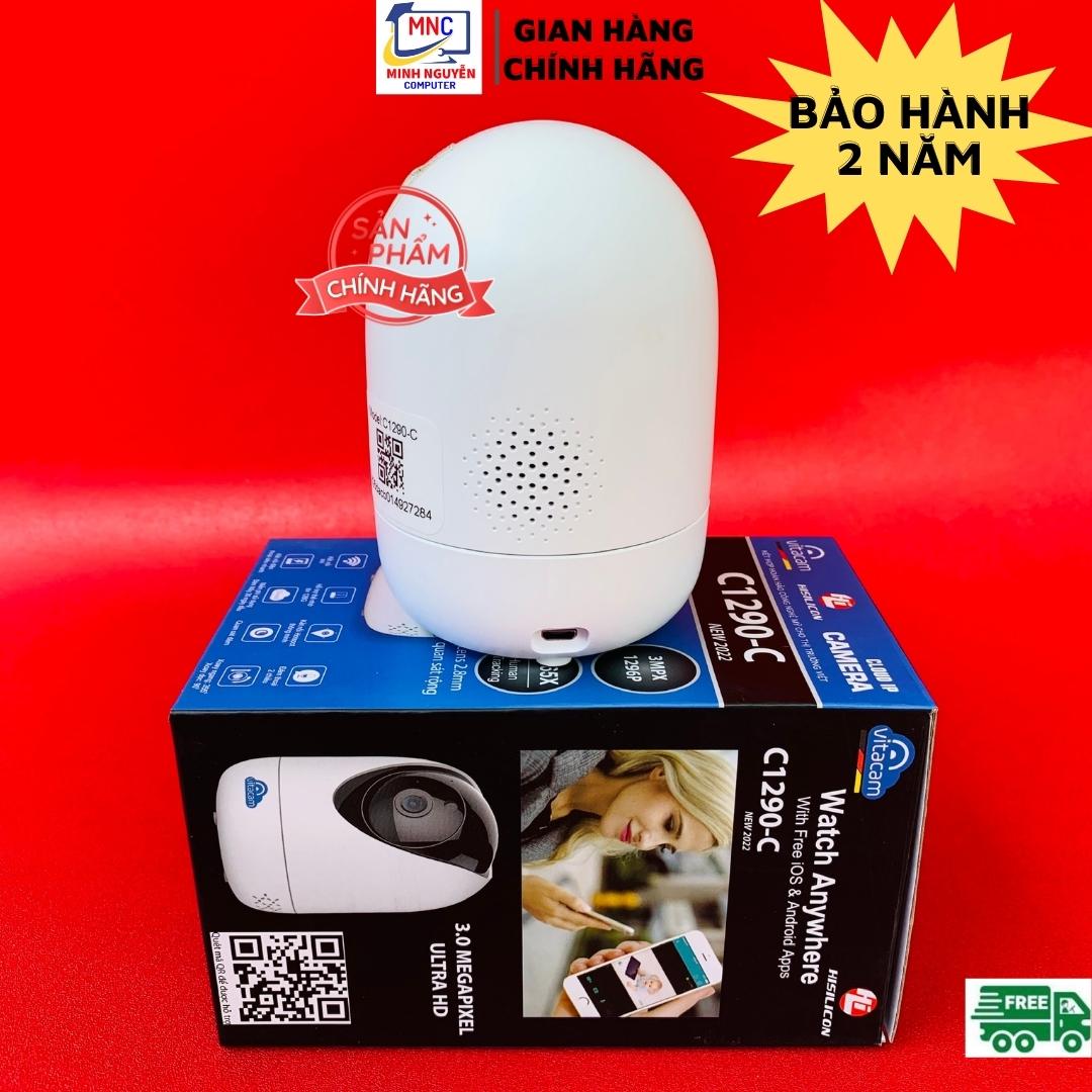 Camera Wifi Vitacam C1290-C - 3.0Mpx Full HD 1296P Chuẩn H265X - Hàng Chính Hãng