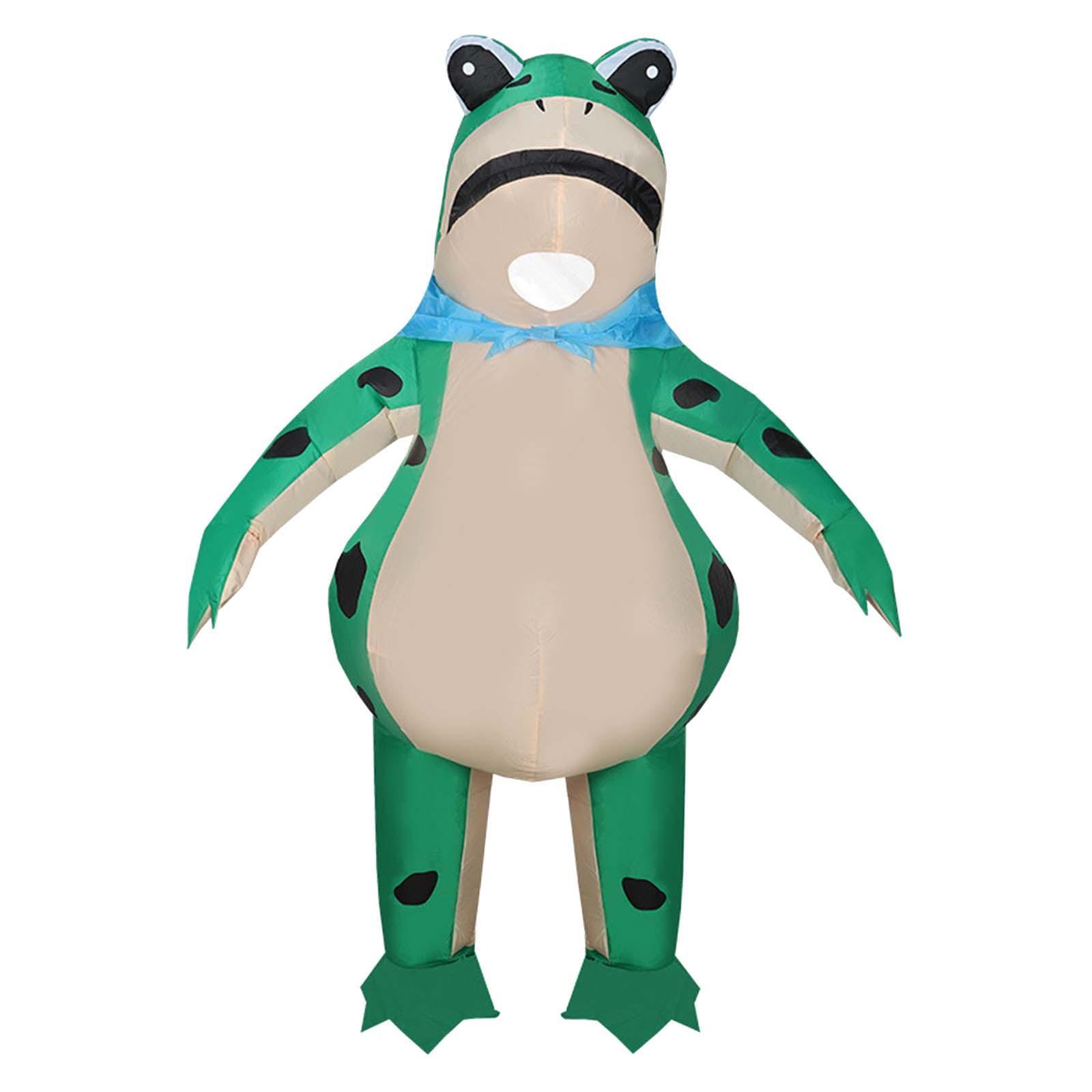 Inflatable Frog Costume Frog Clothes Cosplay Costume Cute Frog Cosplay Costume Outfit for Stage Performance Role Play Holiday