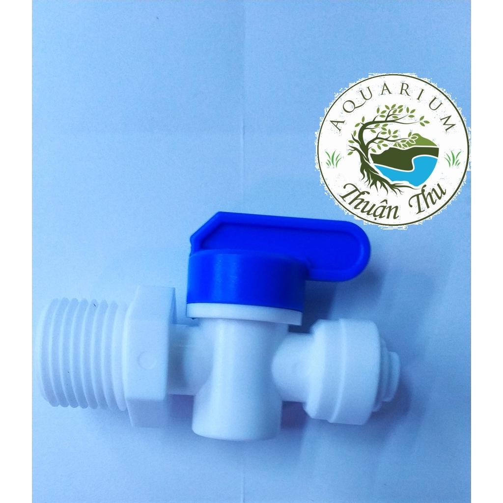 Van khóa nối 2 đầu phi 6mm và van khóa ren nối RN 21/6