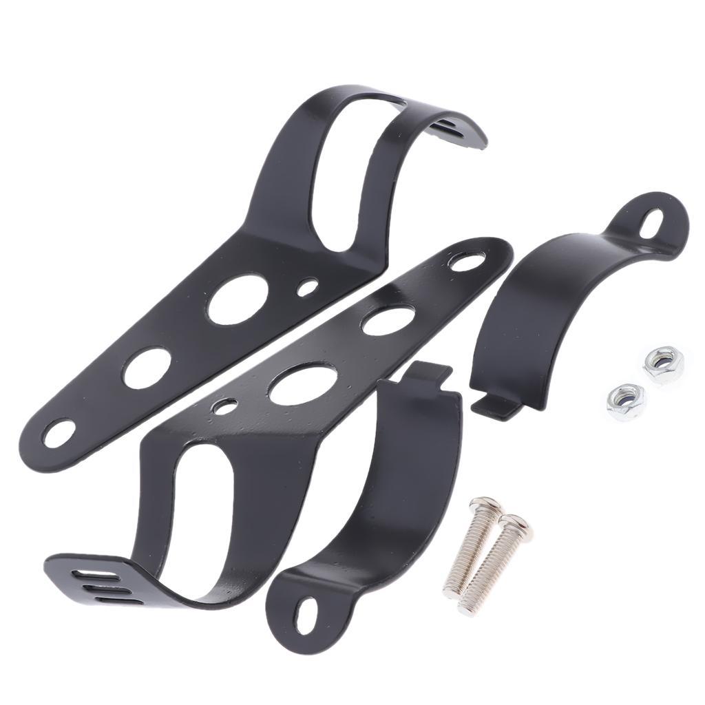 38-51mm Motorcycle Headlight Mount Bracket Holder Bottom Mount Universal