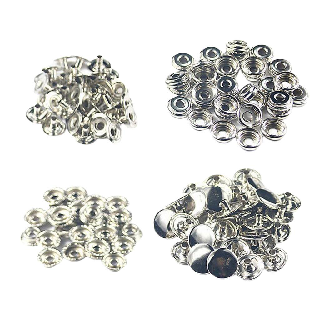 Chốt Khóa 50x Bấm Nút Stud Cho áo Khoác Da Quần Jean Túi Xách