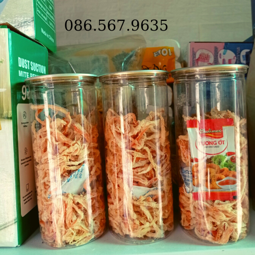 Mực Sợi Sấy Khô Hấp Nước Dừa Ngọt Ngọt Dai Dai Tặng Kèm Tương Ớt Siêu Ngon