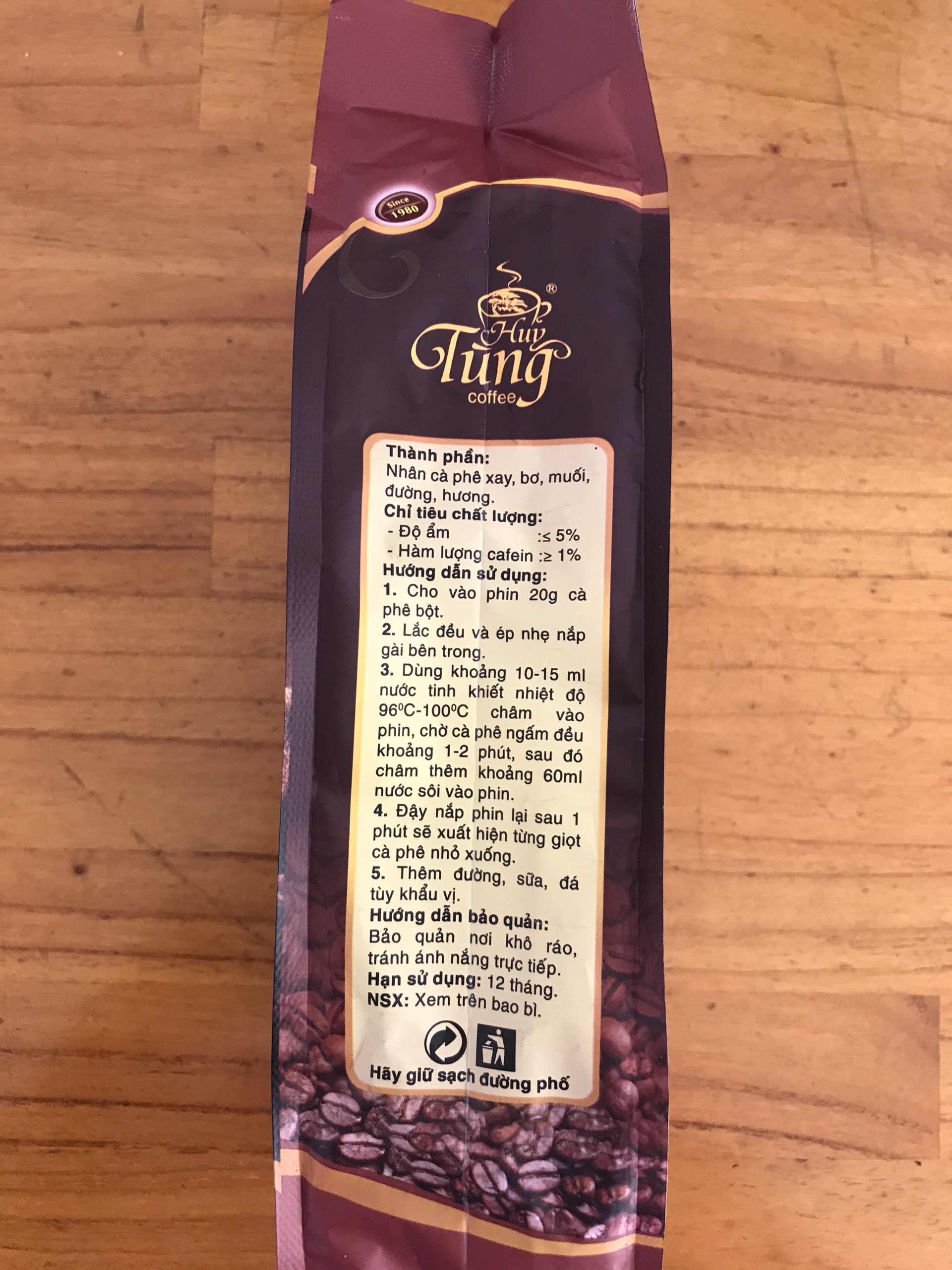 Cà Phê Huy Tùng Maxio Túi 500gr - thơm ngon, đậm đà