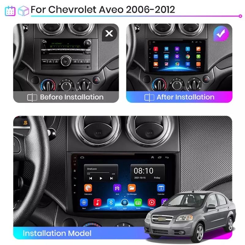 Mặt dưỡng Chervolet Aveo 9 inch dùng lắp màn android