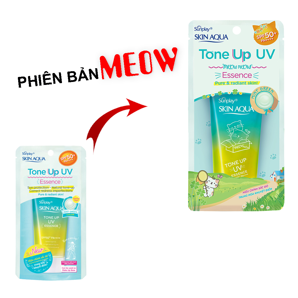 Tinh Chất Chống Nắng Sunplay Skin Aqua Tone Up UV Essence Mint SPF50+ PA++++ Hiệu Chỉnh Sắc Da 50g