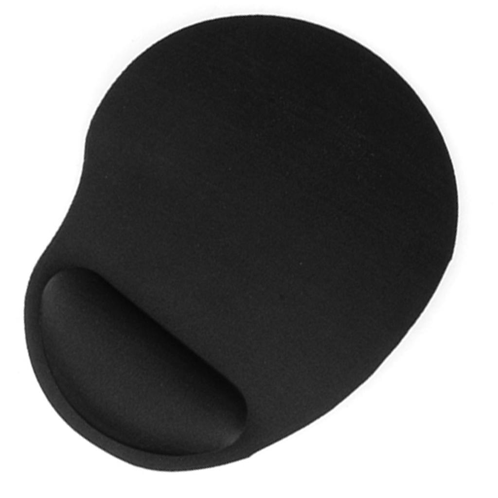 Black Wrist Rest Mouse Mat
