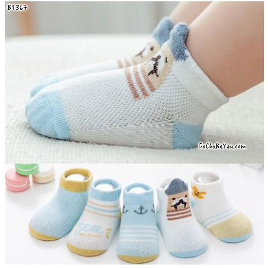 Set 5 đôi tất lưới kids sock cho bé