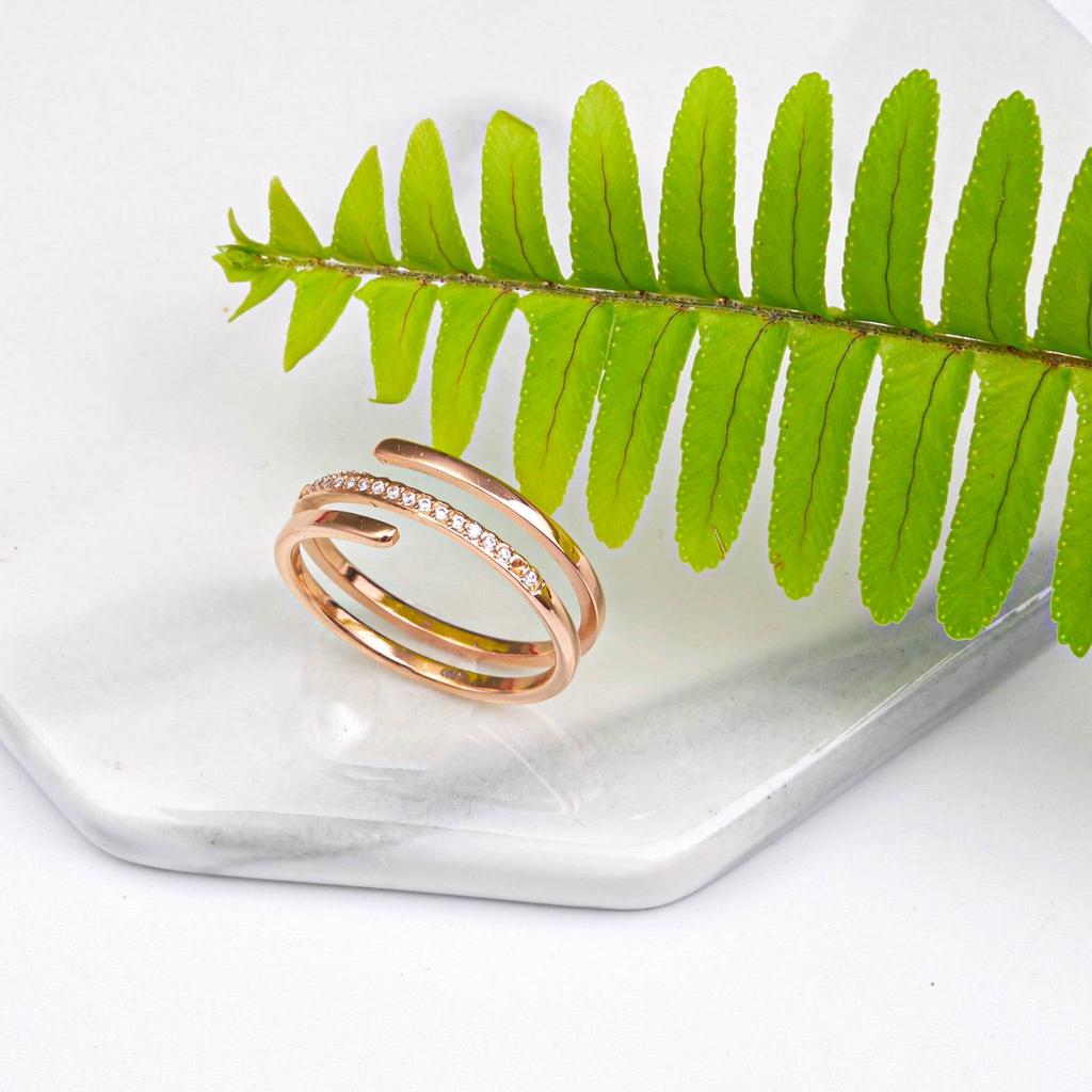 Nhẫn CDE Triple Spiral Ring Rose Gold CDE1412