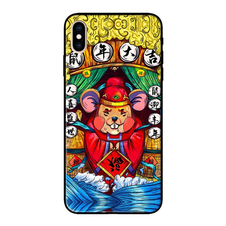 Ốp lưng in cho Iphone XS Mẫu Tết 2020  - Hàng chính hãng