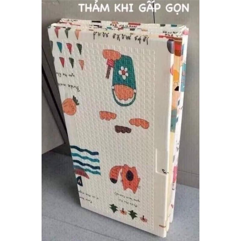 Thảm xốp gấp gọn xpe 2 mặt trải sàn kt 1m8*2m