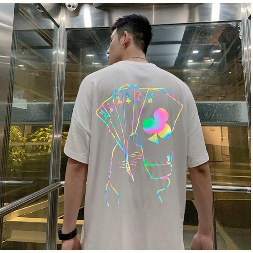 Áo Thun Phản Quang Tay Lở Unisex