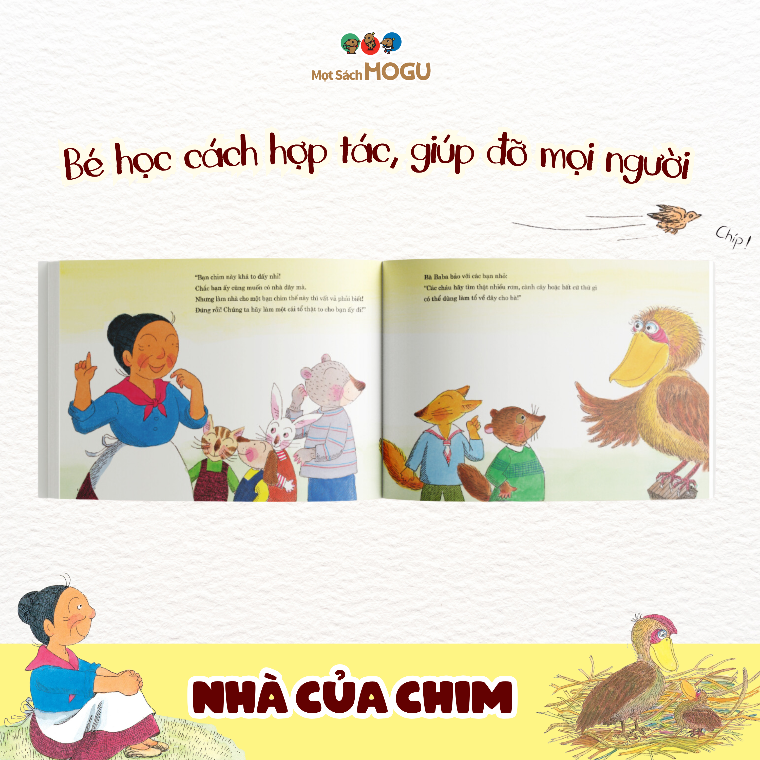 Truyện Ehon bé 3-4-5 tuổi - Nhà của chim