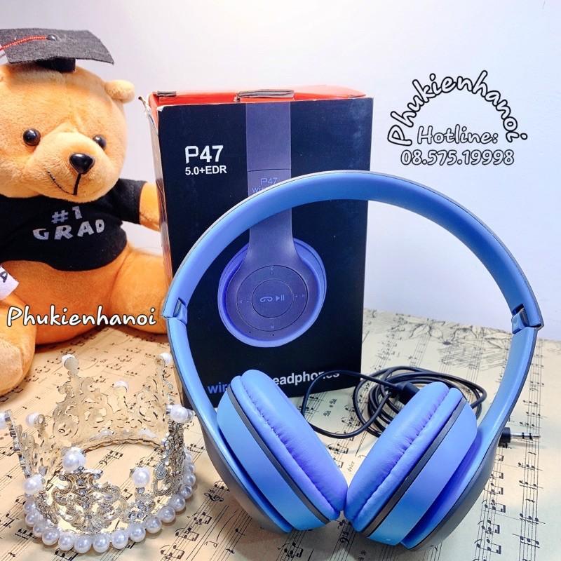 Tai Nghe Bluetooth P47 PKH473 , Bass chân thực , Thiết kế gấp gọn tiện lợi