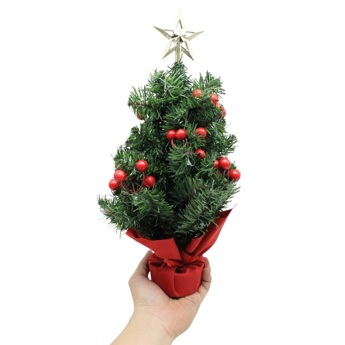 Cây Thông Mini Trang Trí Noel 38 cm - Chaang Chiia LP-T15G-R