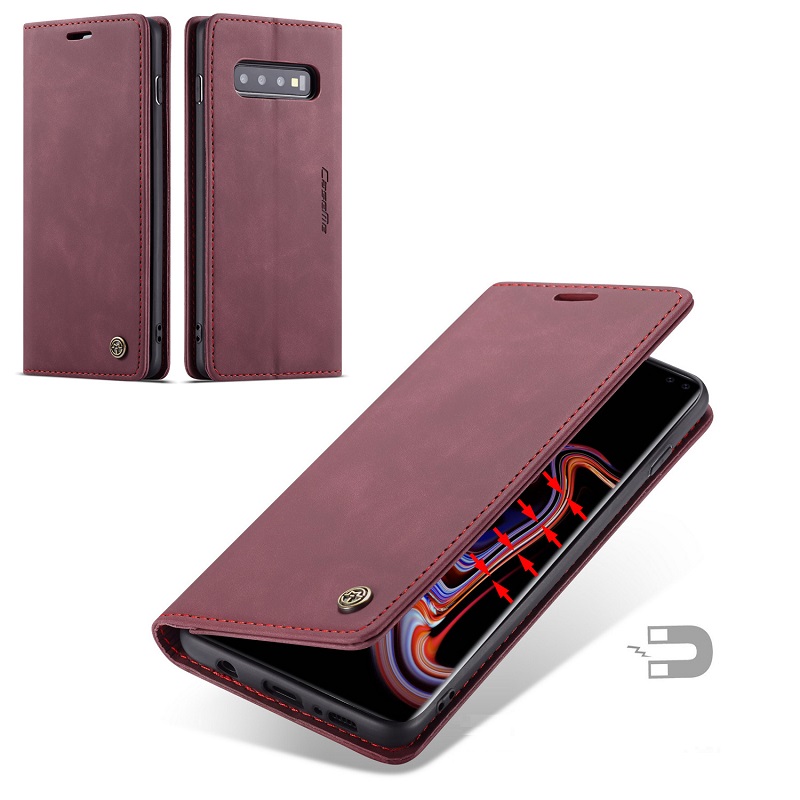 Bao da cao cấp dành cho SamSung Galaxy S10 5G dạng ví chính hãng Caseme - Hàng Nhập Khẩu
