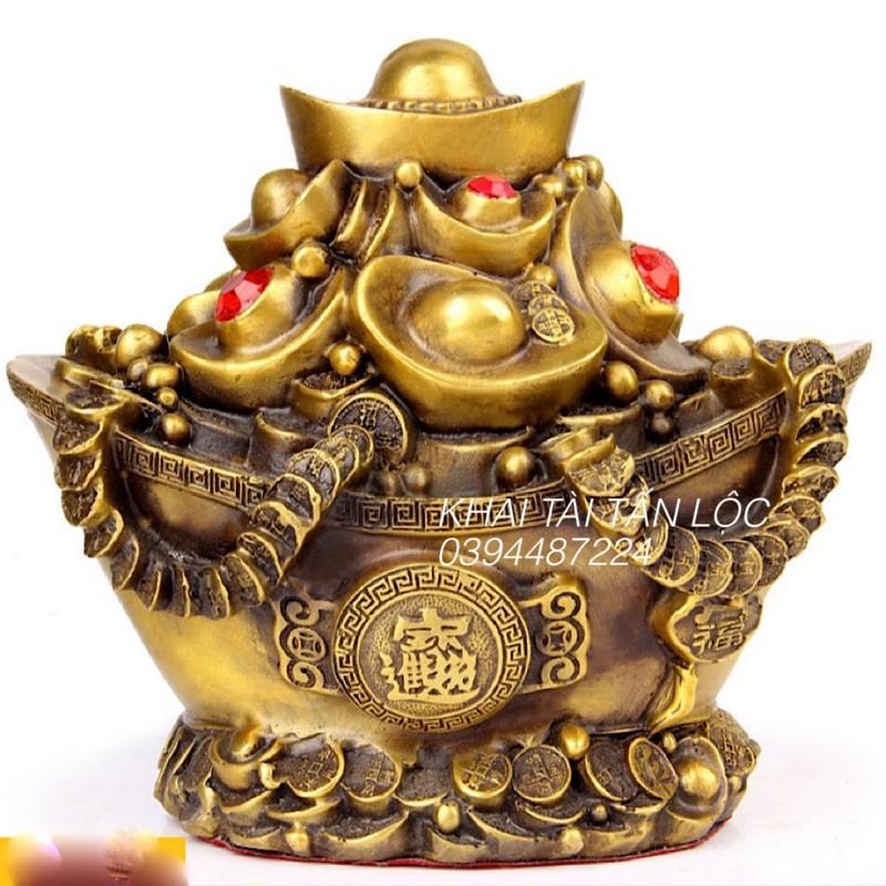 Chậu tụ bảo , hũ vàng hút tài Lộc bằng đồng