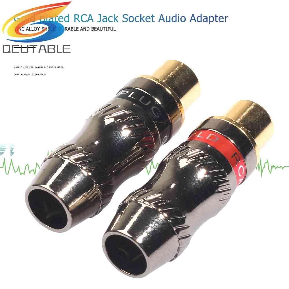 1 Cặp Jack Cắm Âm Thanh RCA Mạ Vàng