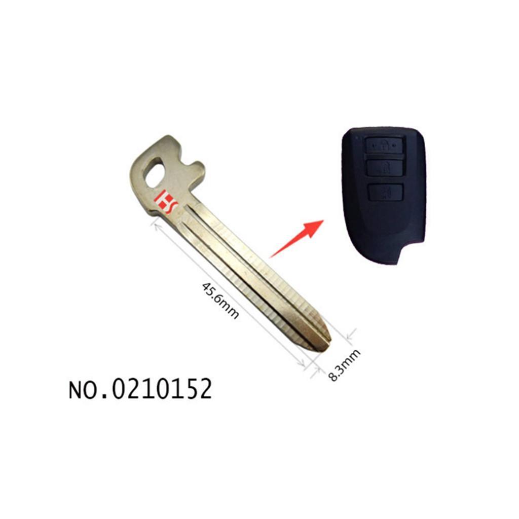 Uncut Emergency Key Insert Replacement for Toyota Verso Vios 2013+ Car