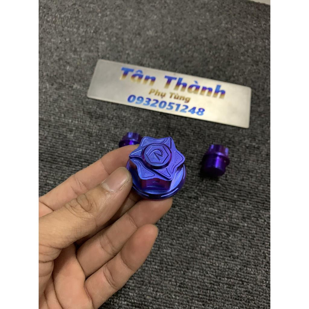 Bộ ốc chảng ba dành cho xe Sonic Titanium GR5 xanh tím, xanh lục bảo