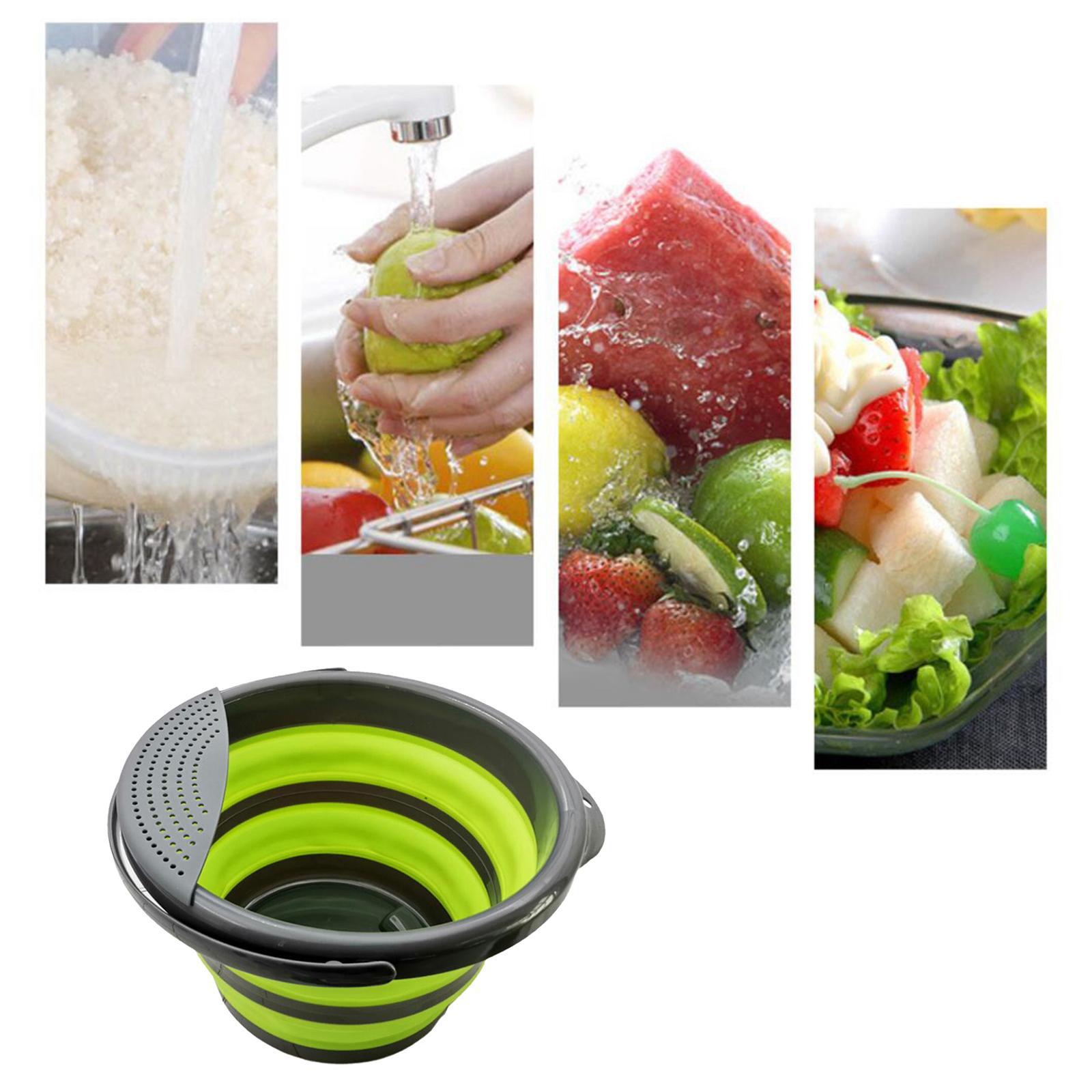 Collapsible Bucket Compact Storage Folding Kitchen Fishing Water Pail 5L