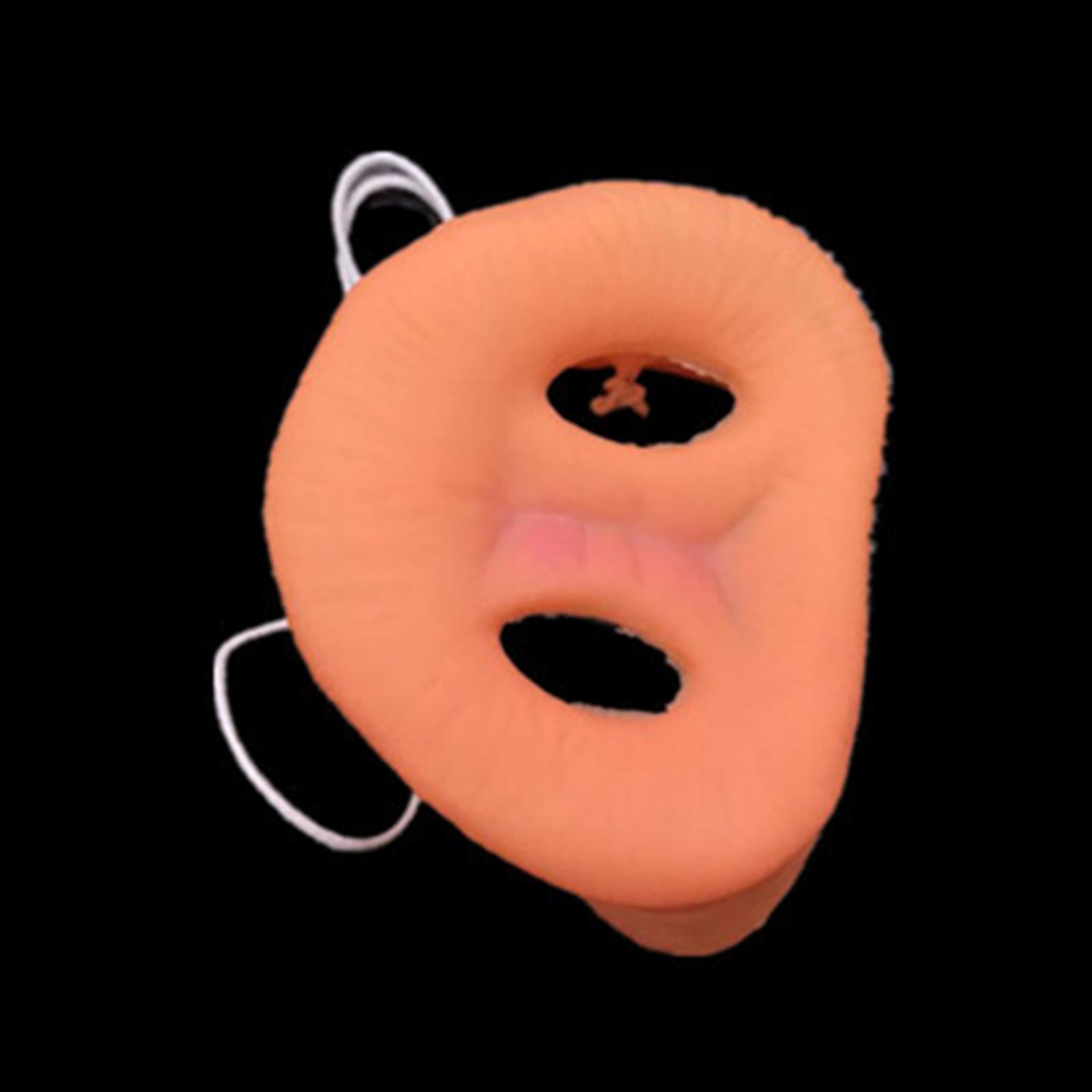 Simulation Pig Nose Prop Costume Accessory Dress up Cosplay Rubber Animal Hog Snout for Girls, Boys, Halloween, Festival, Role Play, Party