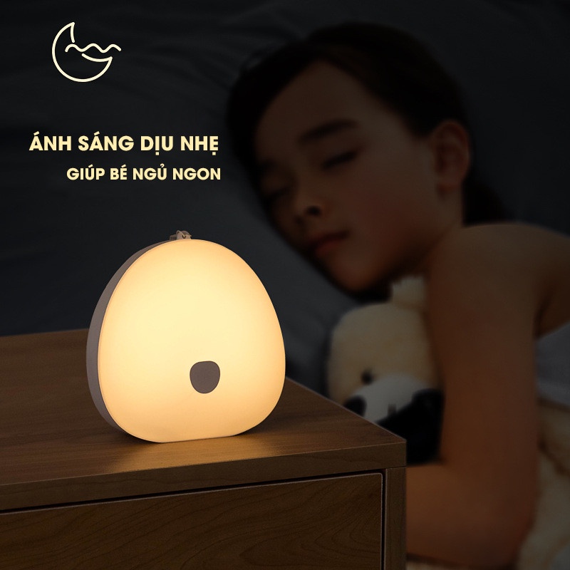 Đèn ngủ để bàn sạc pin LY-Y2, đèn ngủ LED cảm ứng chạm đổi màu ánh sáng trắng vàng ấm phòng ngủ cho bé và người lớn-DRU-Hàng Chính Hãng