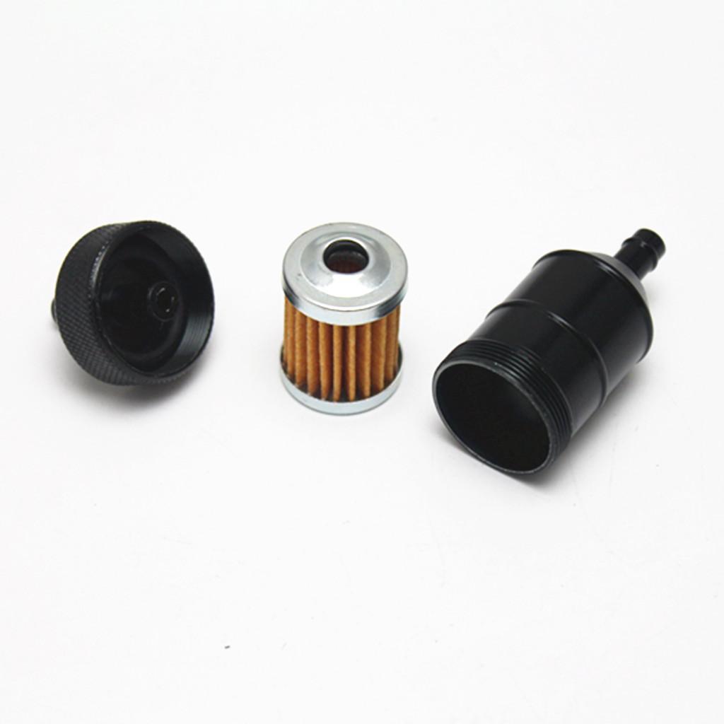 2Pcs 8mm Oil Filter Motorcycle Dirt Bike ATV Quad Inline Oil Gas