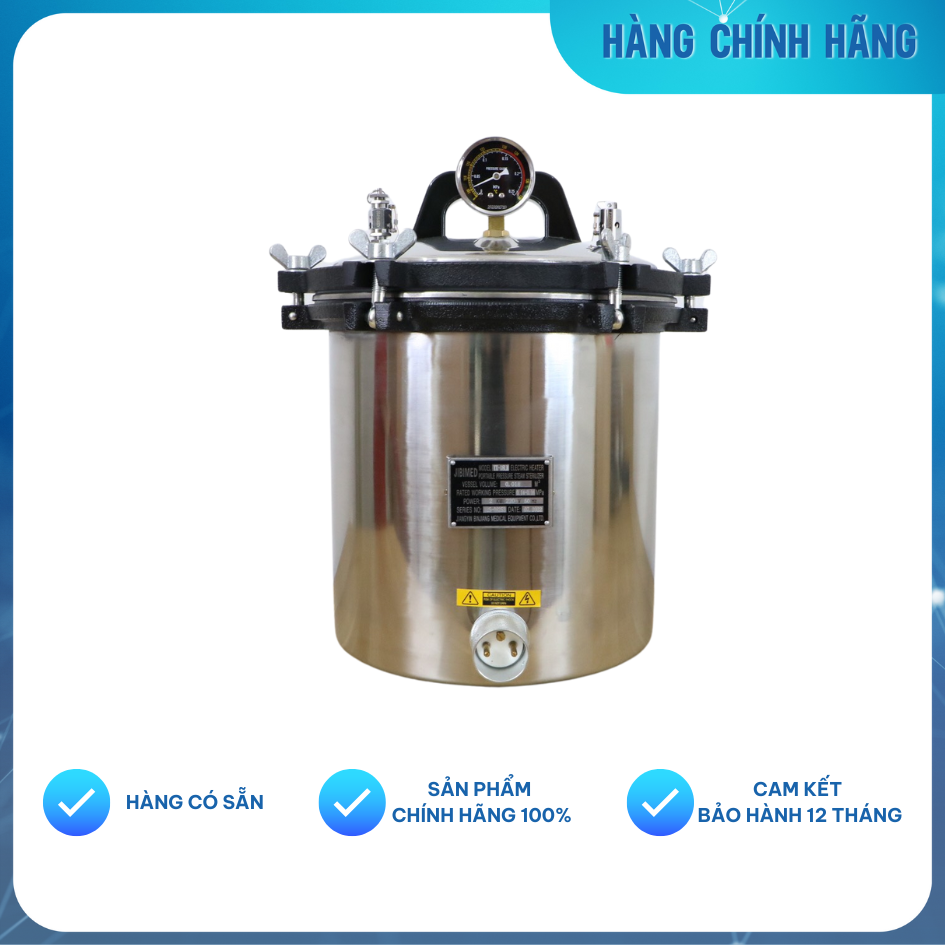 Nồi hấp tiệt trùng xách tay Jibimed YX-18LM | Hàng Chính Hãng