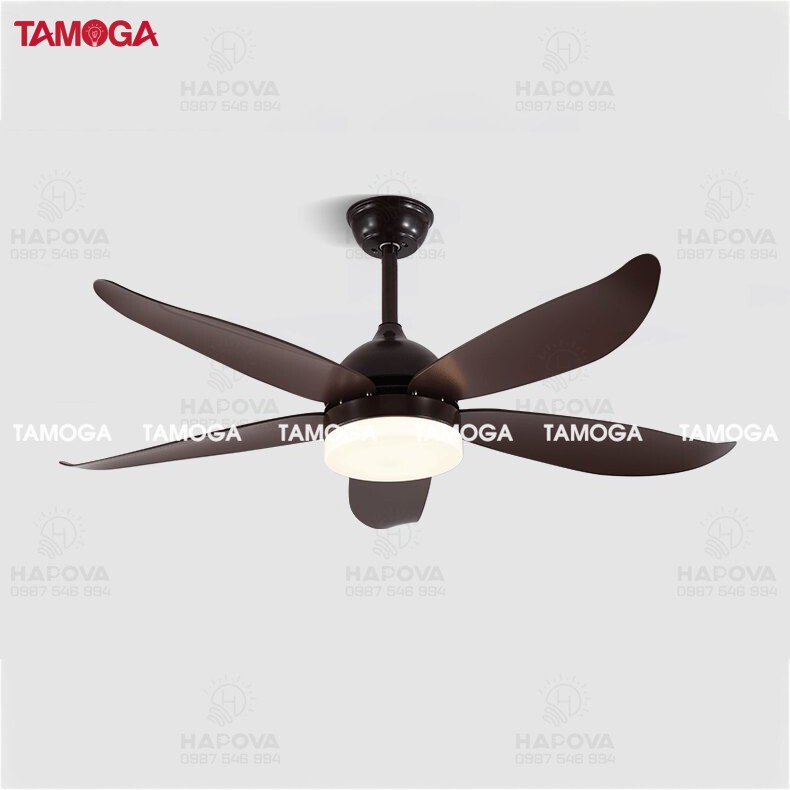 Đèn quạt trần 5 cánh gỗ TAMOGA ALICE 8075 + Tặng kèm khiển