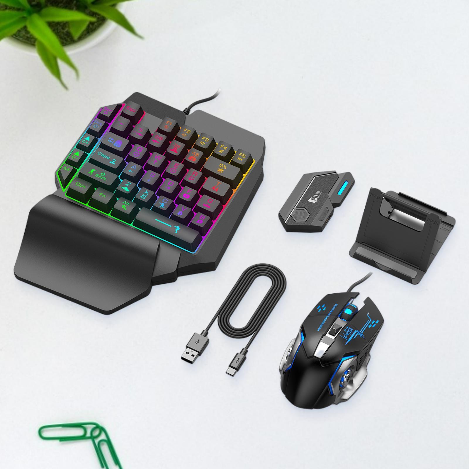 Mobile Phone Keyboard Mouse Console Adapter USB Hub Converter