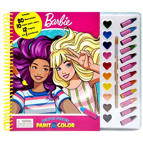 Mattel Barbie Deluxe Poster Paint & Color