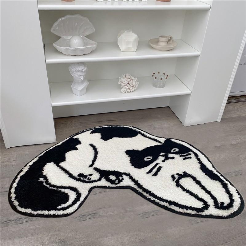 Thảm Chùi Chân Chống Trượt Hình Mèo Hoạt Hình Dễ Thương