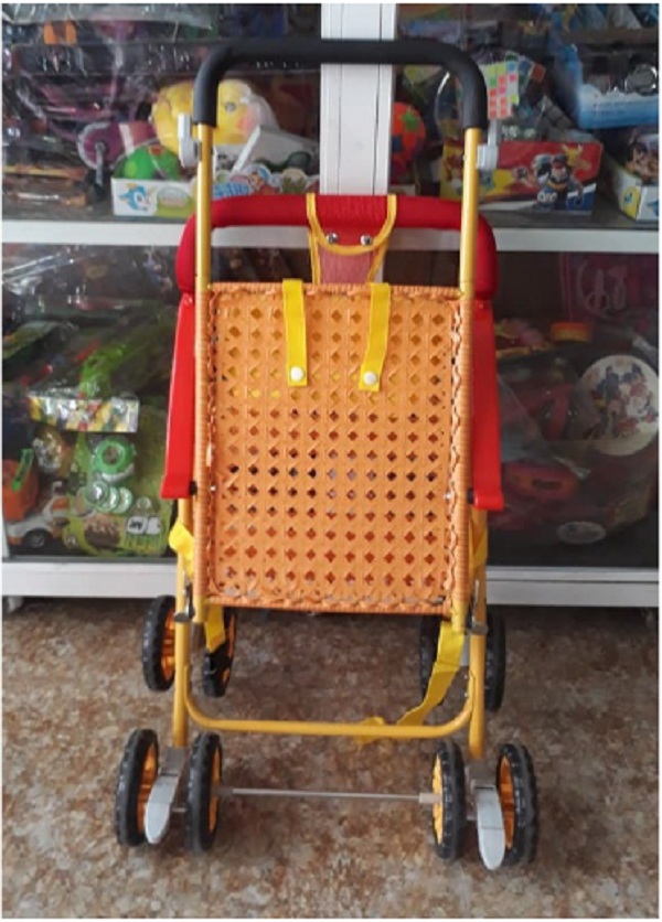 Xe đẩy mây gấp - màu cho bé trai- chọn mẫu ngẫu nhiên