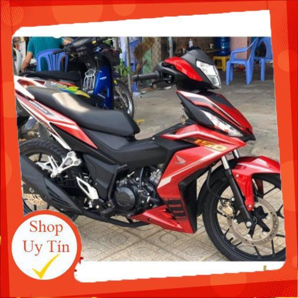 Tem rời winner sọc trắng dán xe đỏ