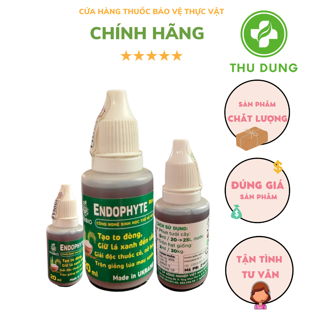 ENDOPHYTE 20ML TẠO TO ĐÒNG, XANH LÁ ĐẾN CẮT, NỞ BỤI