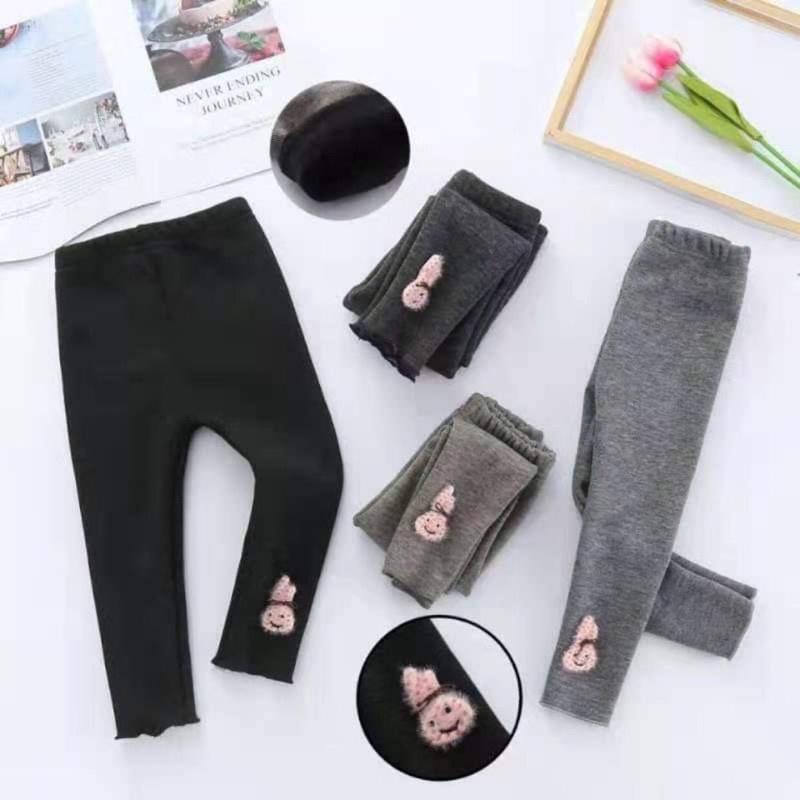 {15-20kg} Quần dài legging lót lông nhung bé gái (Hàng Quảng Châu) - M599